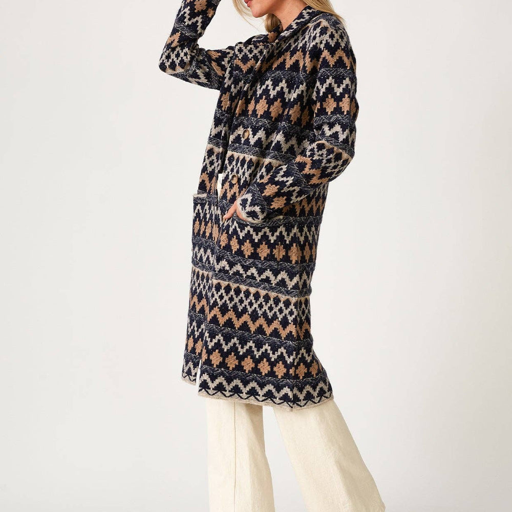 
                      
                        Chevron Knit Cardigan
                      
                    