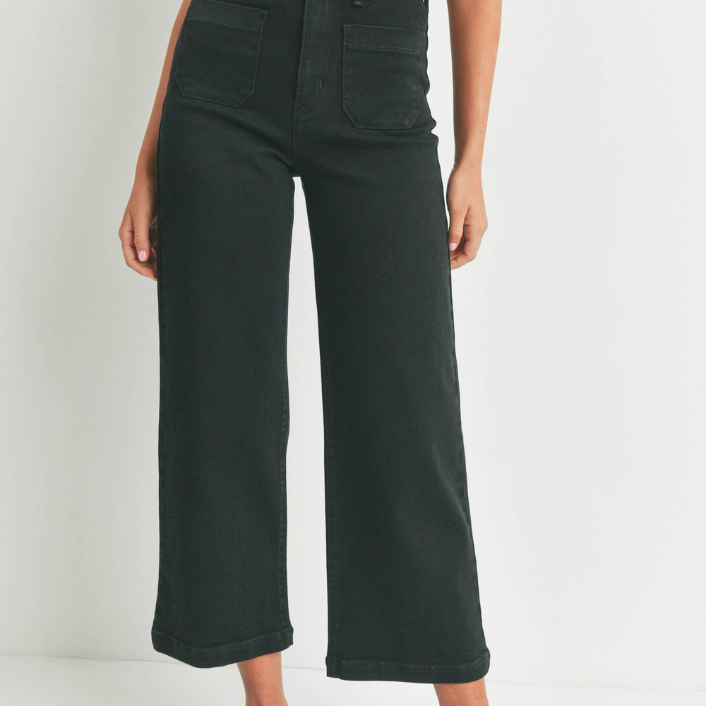 Patch Pocket Jeans - Black