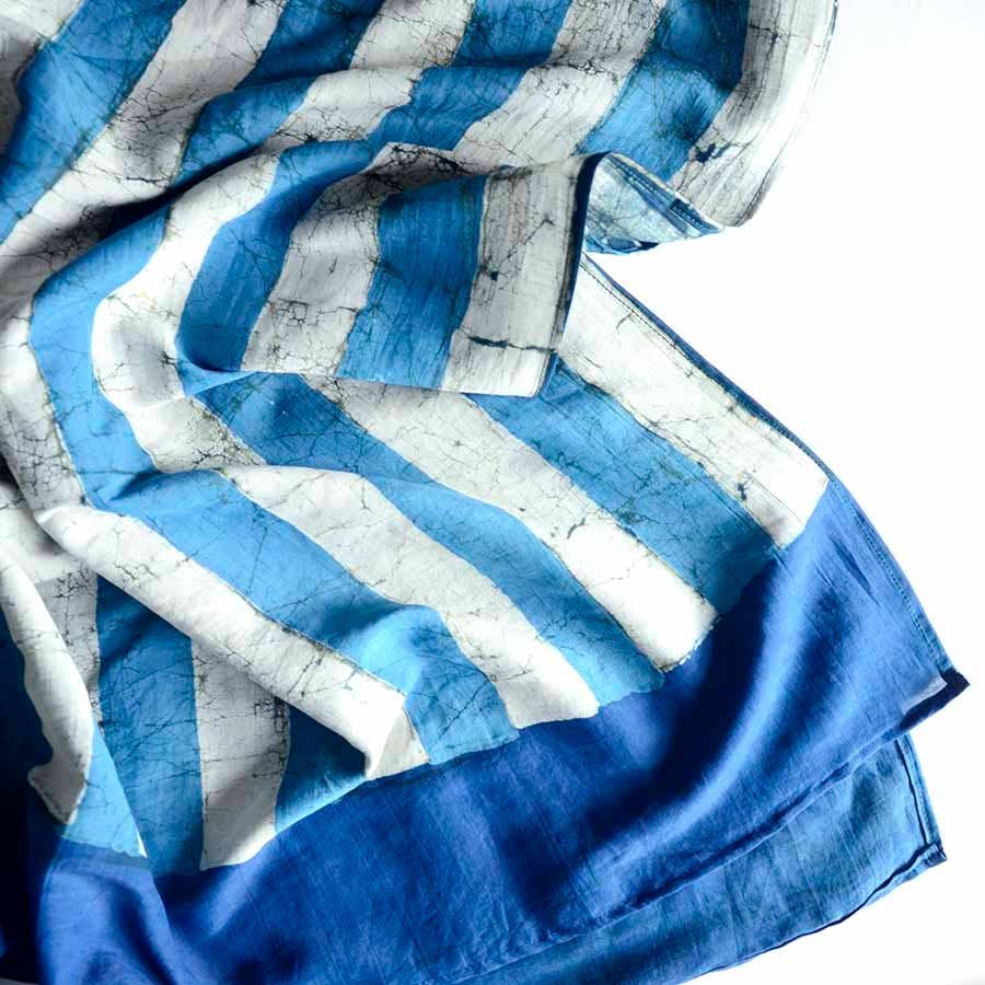 
                      
                        Cotton Silk Block Print Scarf - Pintu
                      
                    