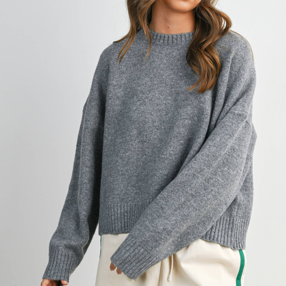 
                      
                        Tie-back Sweater - Grey
                      
                    