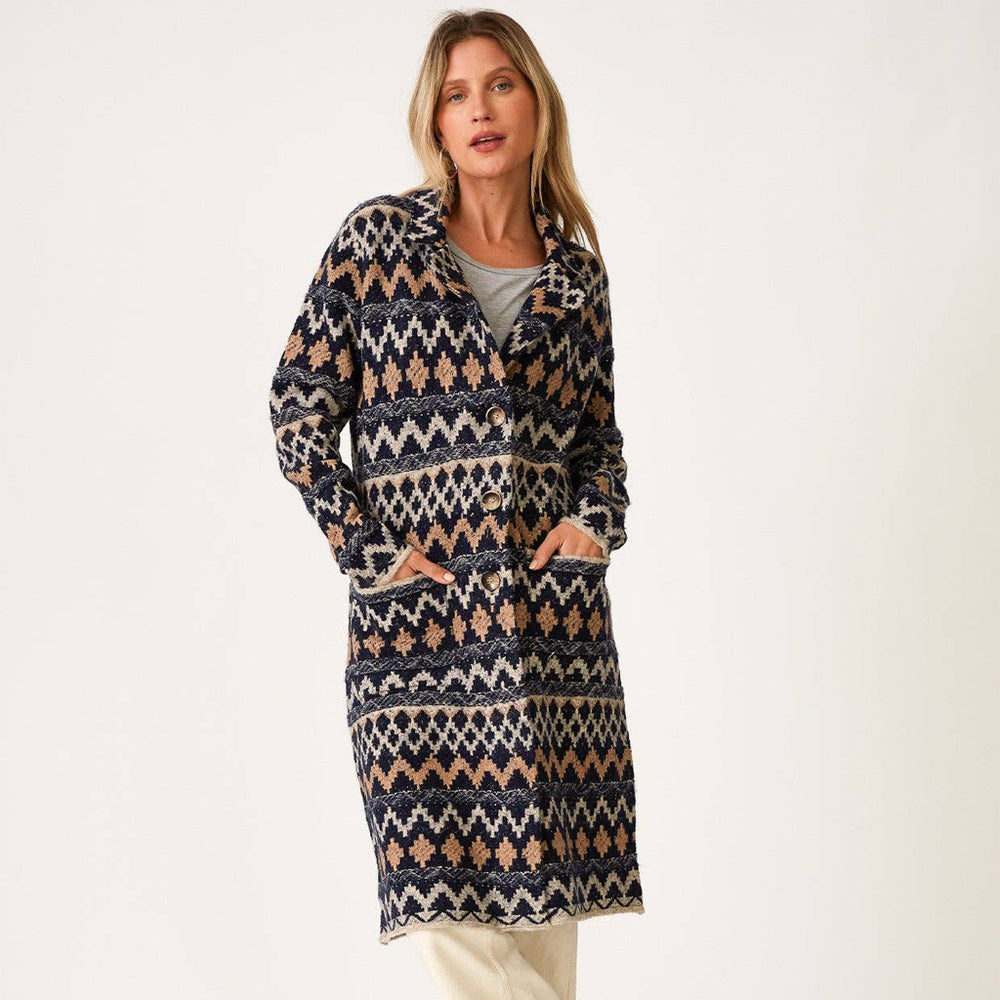 Chevron Knit Cardigan