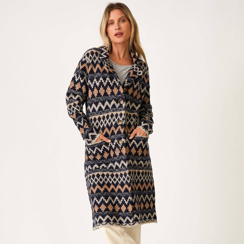 Chevron Knit Cardigan
