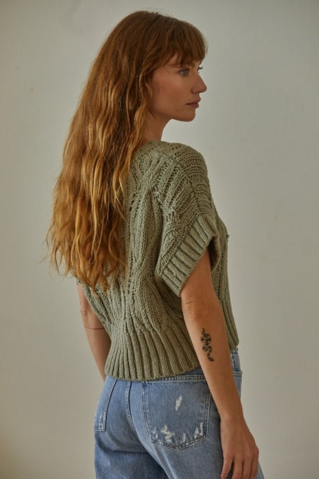 
                      
                        Crochet Top - Olive
                      
                    