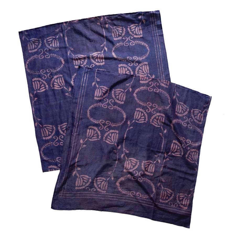 Hand Block Print Bandana- Danish