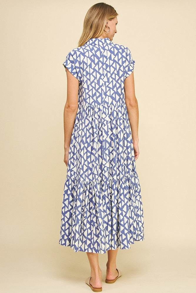 
                      
                        Printed Maxi Dress - Blue
                      
                    