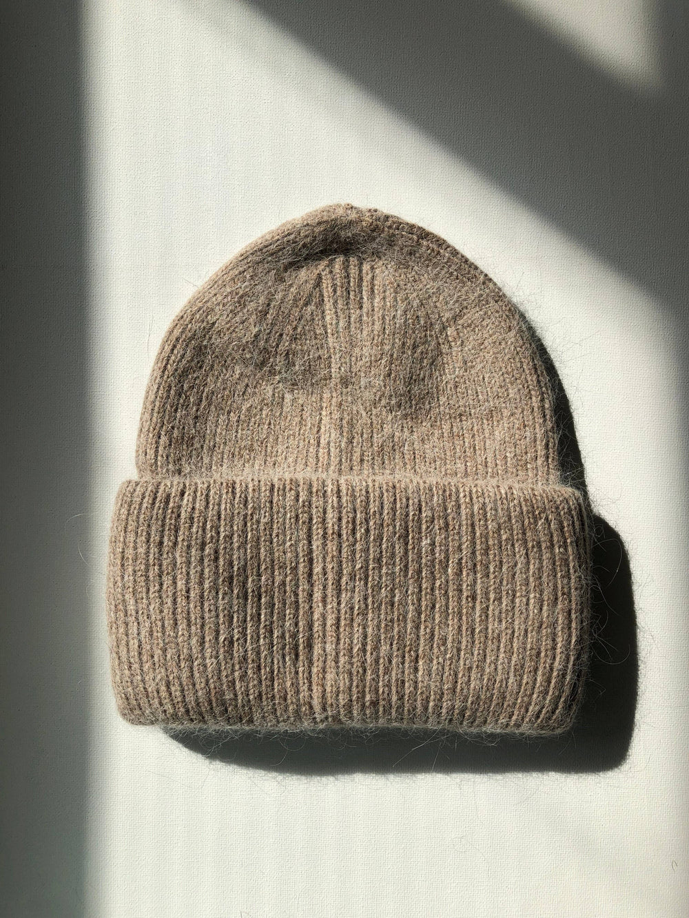 Angora Wool Beanie - Mushroom