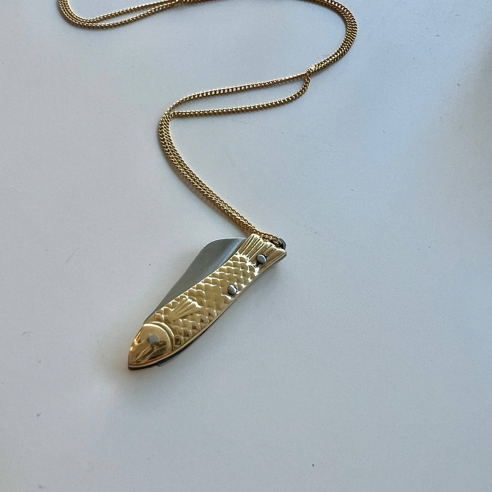 Sardine Pocket Knife Necklace