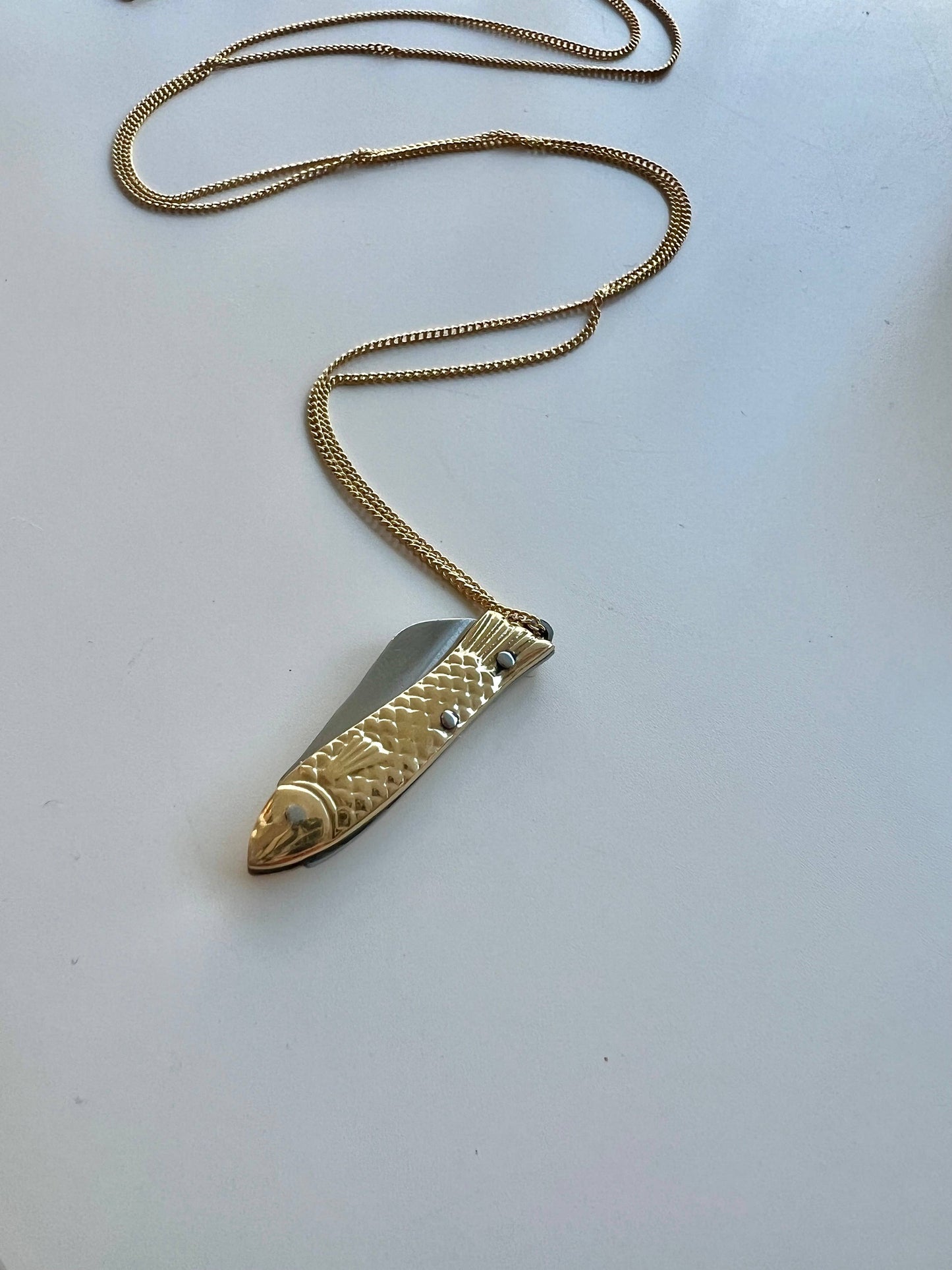 Sardine Pocket Knife Necklace