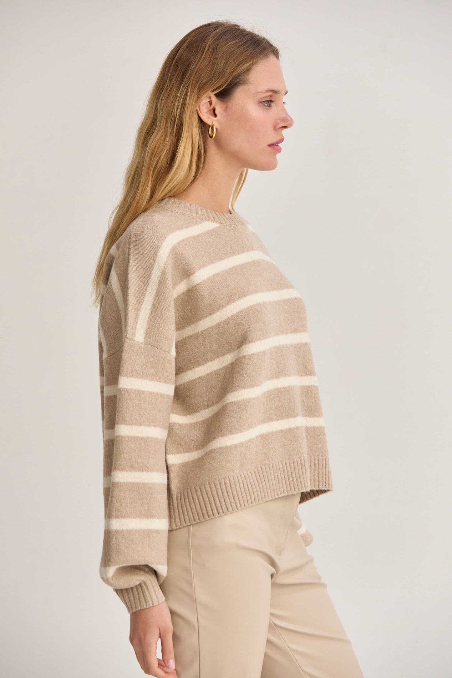Balloon Sleeve Sweater - Natural