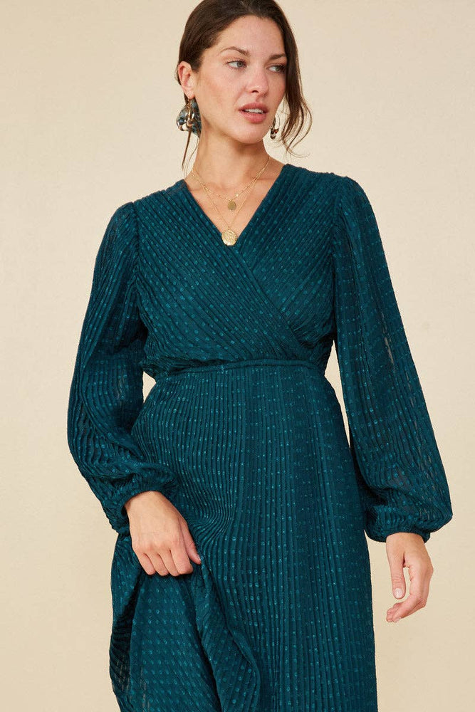 
                      
                        Pleated Holiday Dress - Teal
                      
                    