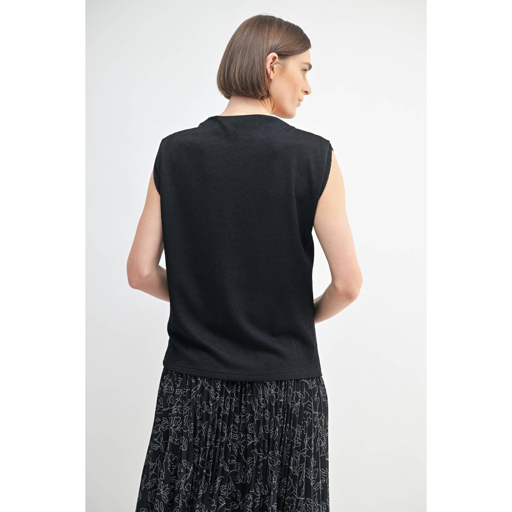 
                      
                        Boat Neck Knit Top - Black
                      
                    