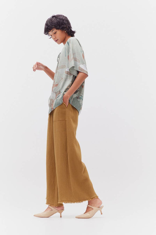 
                      
                        Printed Floral Blouse - Foliage
                      
                    