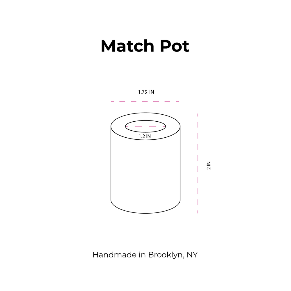 
                      
                        Speckled Round Match Pot
                      
                    