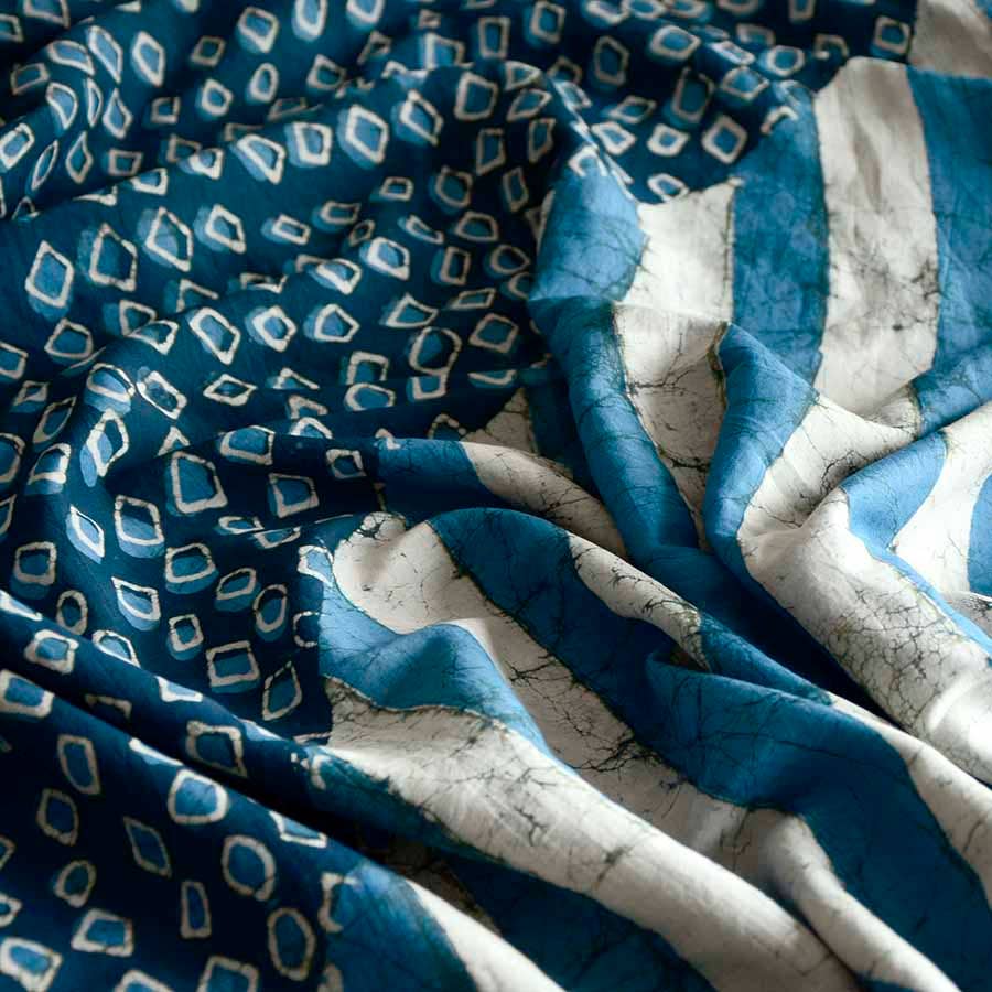 
                      
                        Cotton Silk Block Print Scarf - Pintu
                      
                    