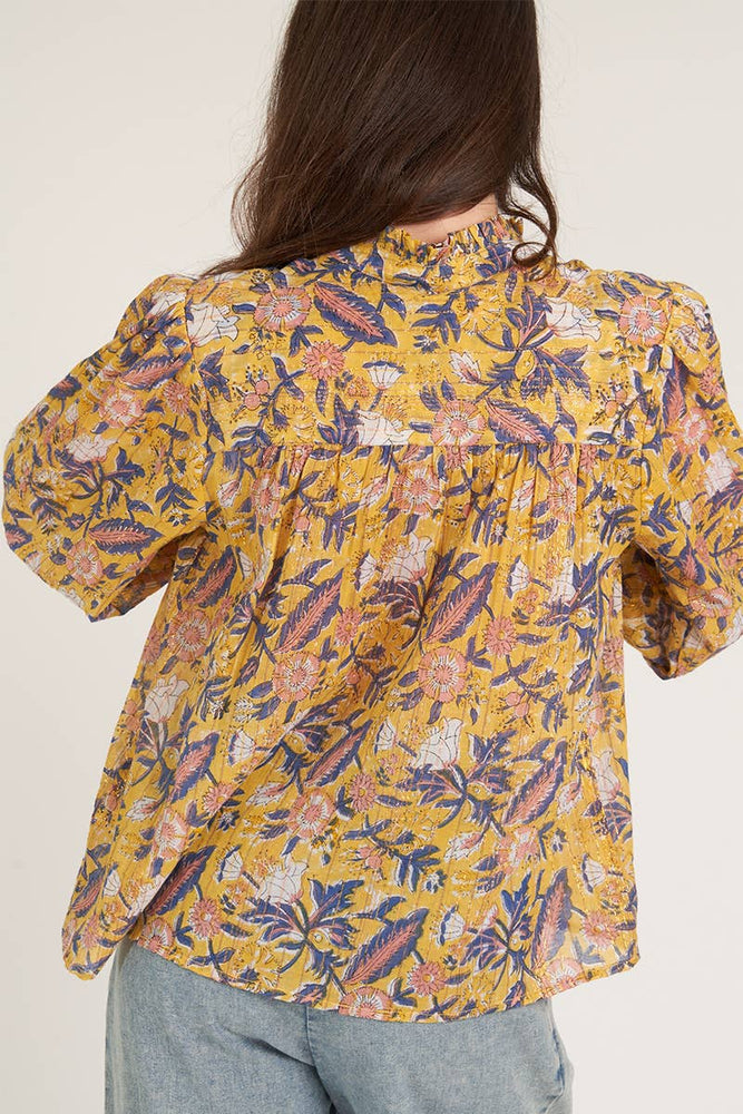 
                      
                        3/4 Sleeve Peasant Top - Ochre
                      
                    