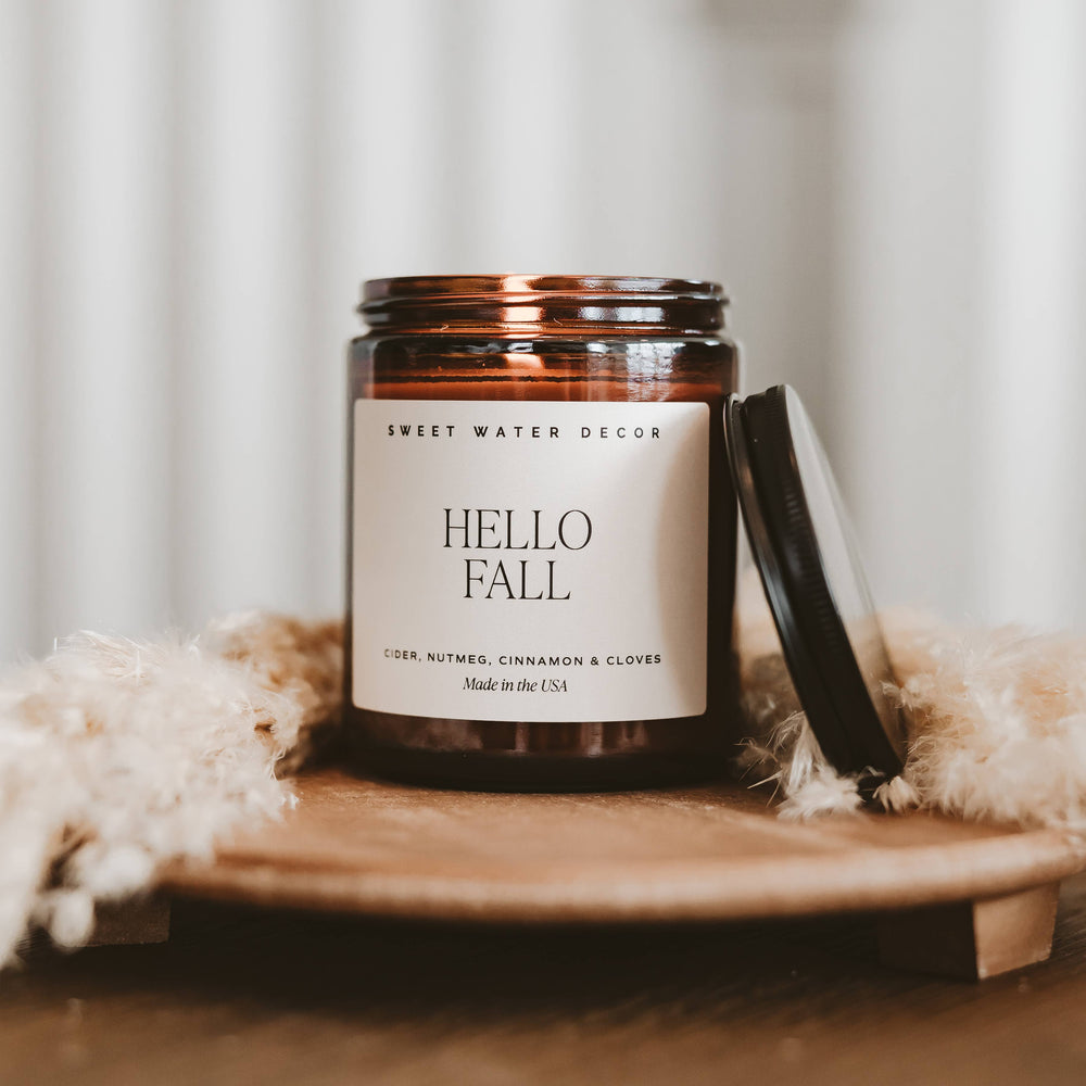 Hello Fall 9 oz Soy Candle