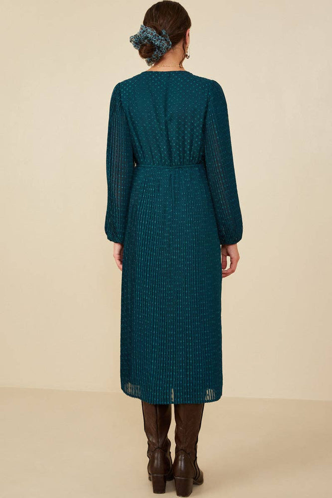 
                      
                        Pleated Holiday Dress - Teal
                      
                    