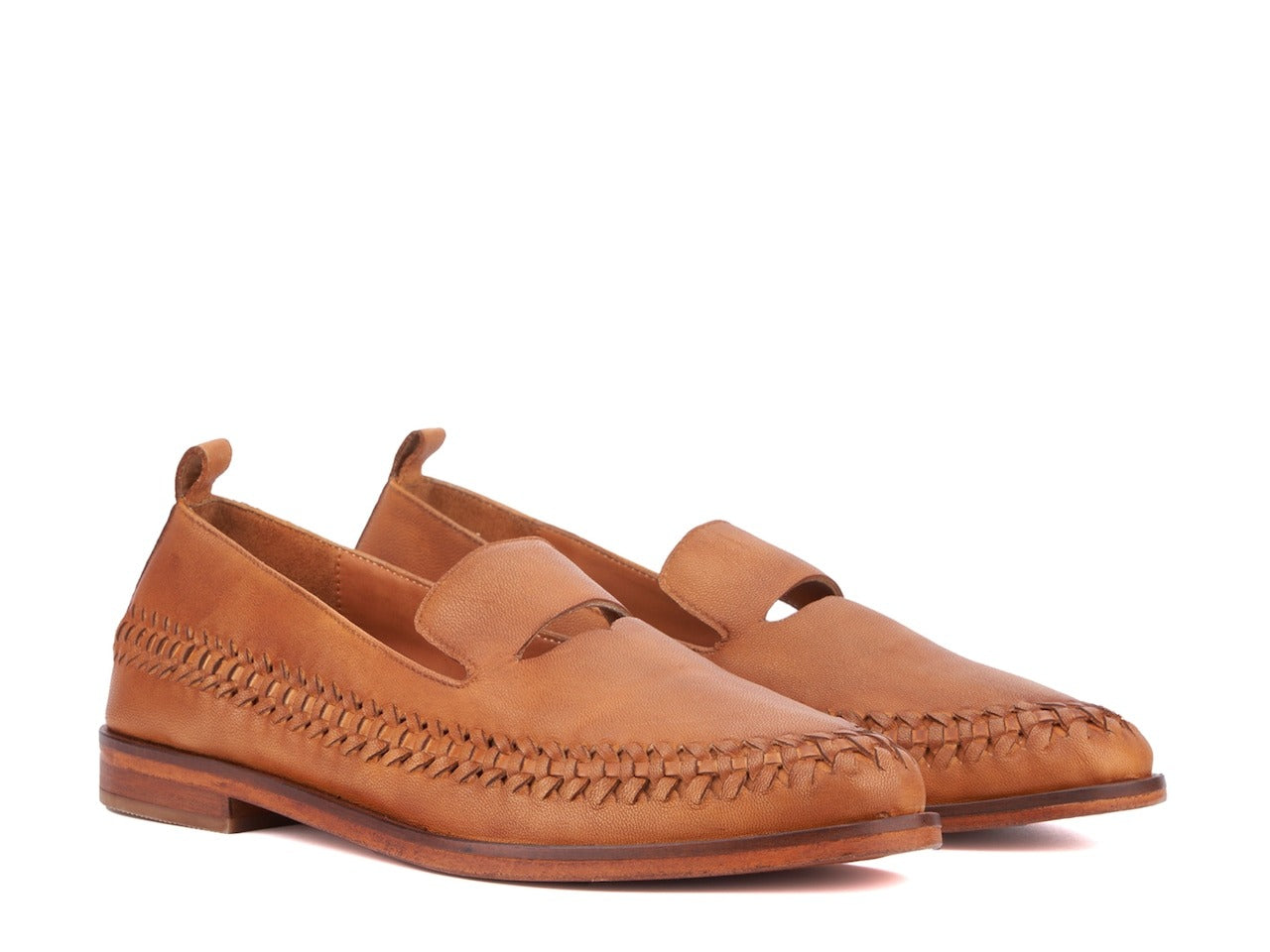 Woven Loafer- Cognac