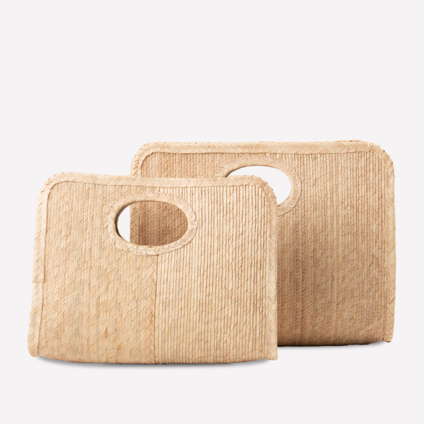 Mini Square Tote - Natural