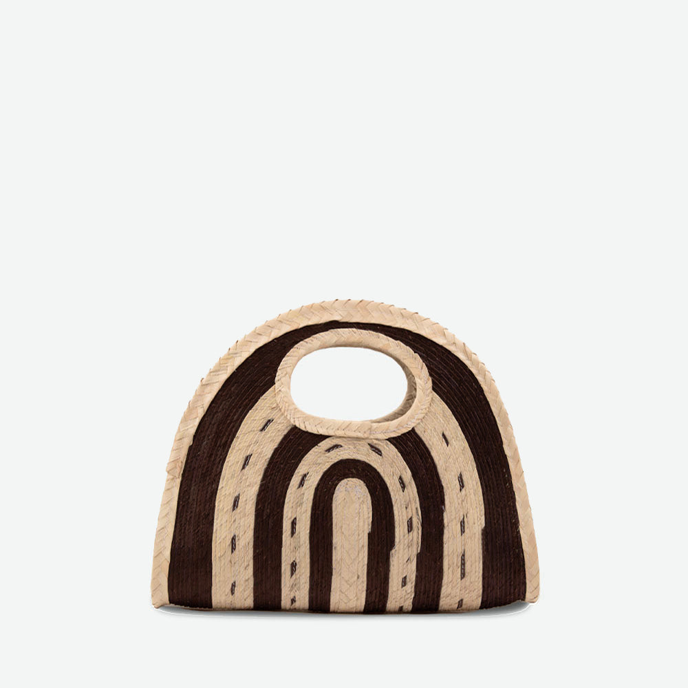 Mini Capri Tote - Brown/Natural
