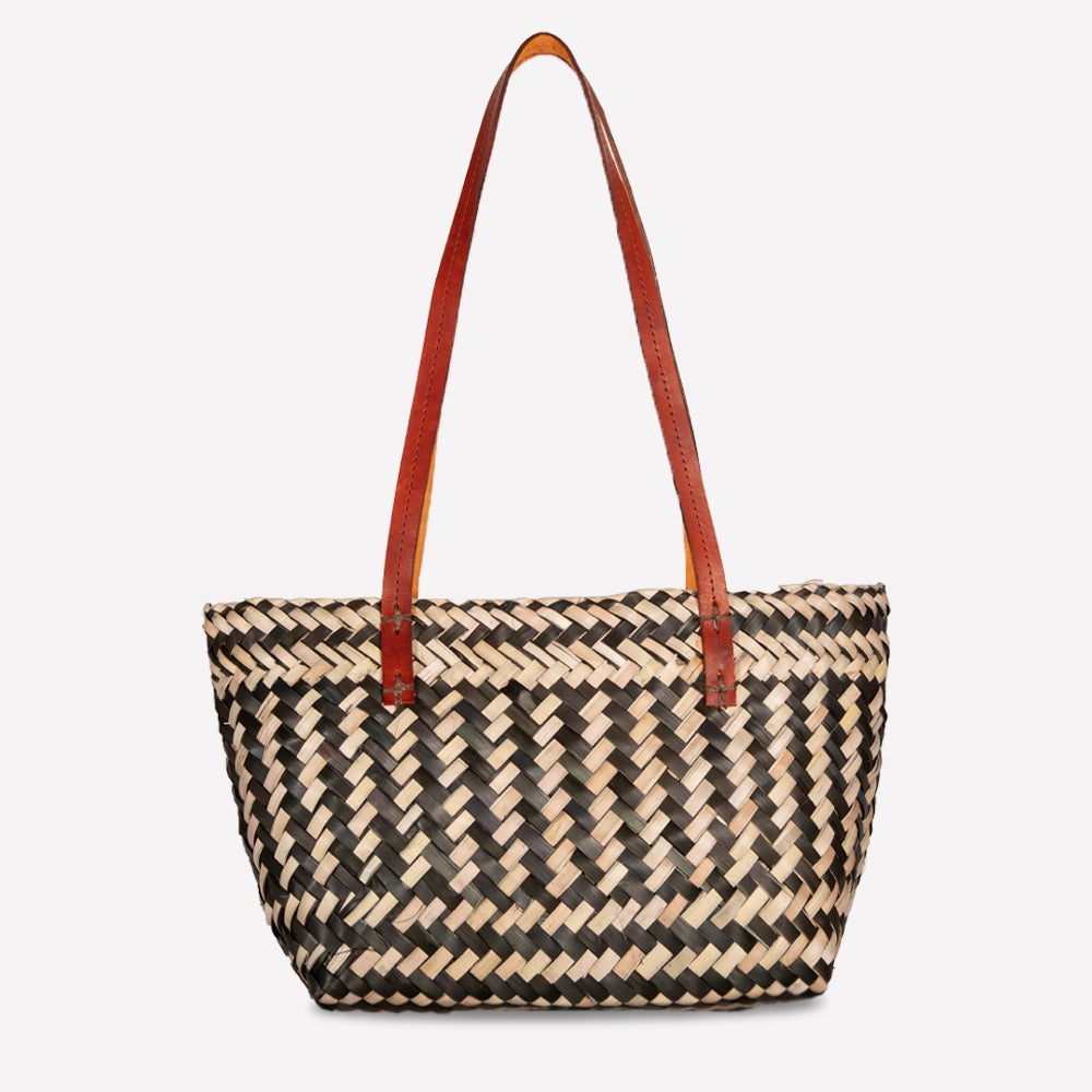 Mini Palm Tote - Black / Natural – Local Assortment