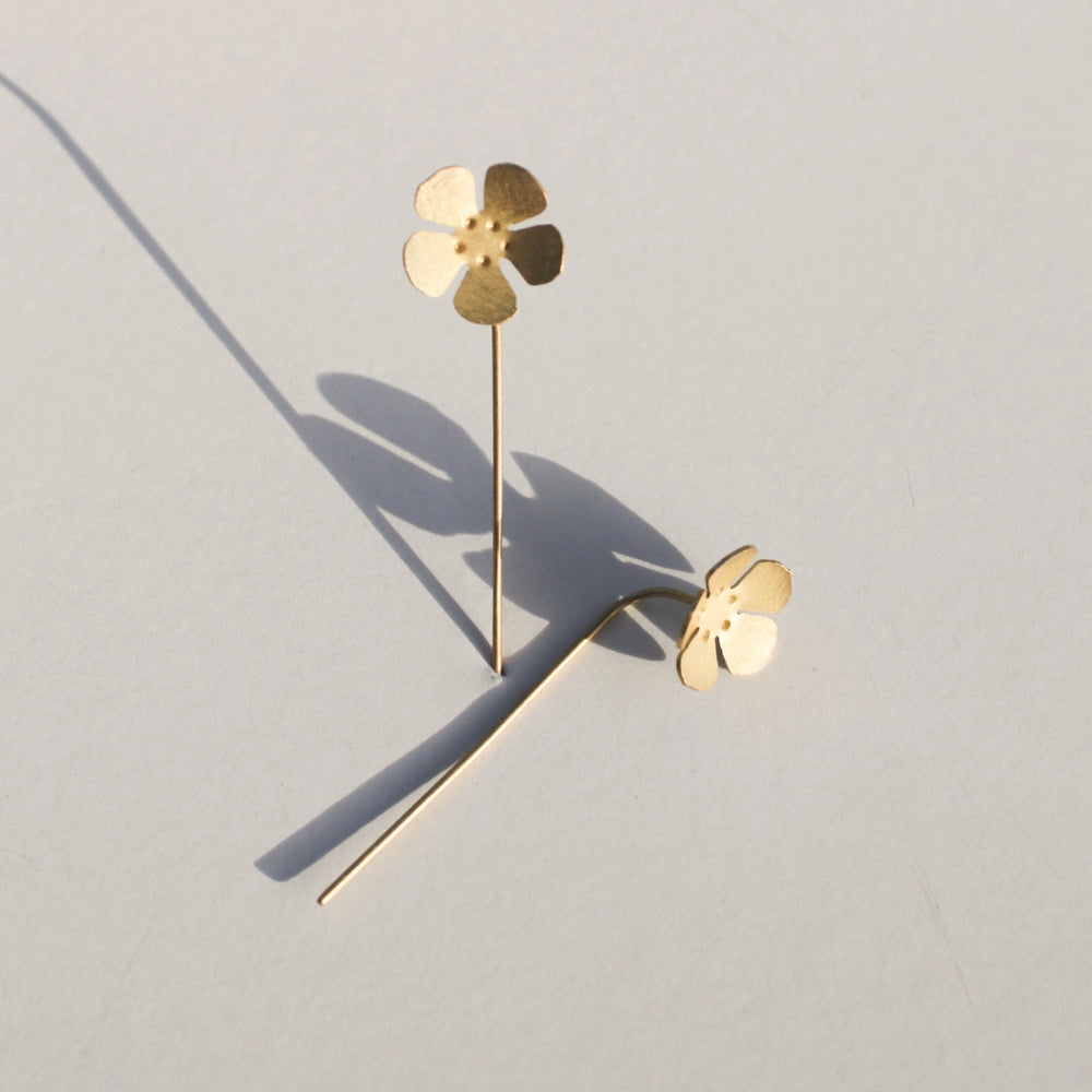 Forget-Me-Not Threader Earings