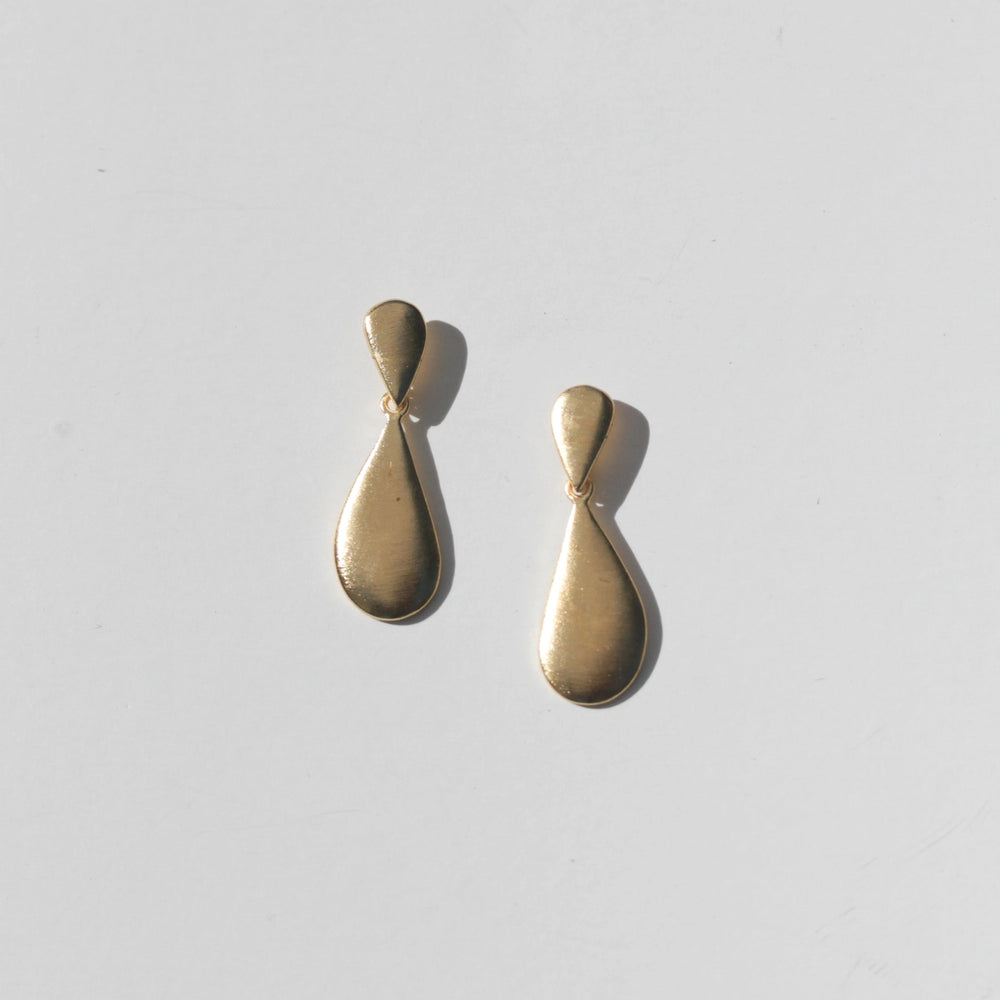 Luxe Gold Teardrop Earrings