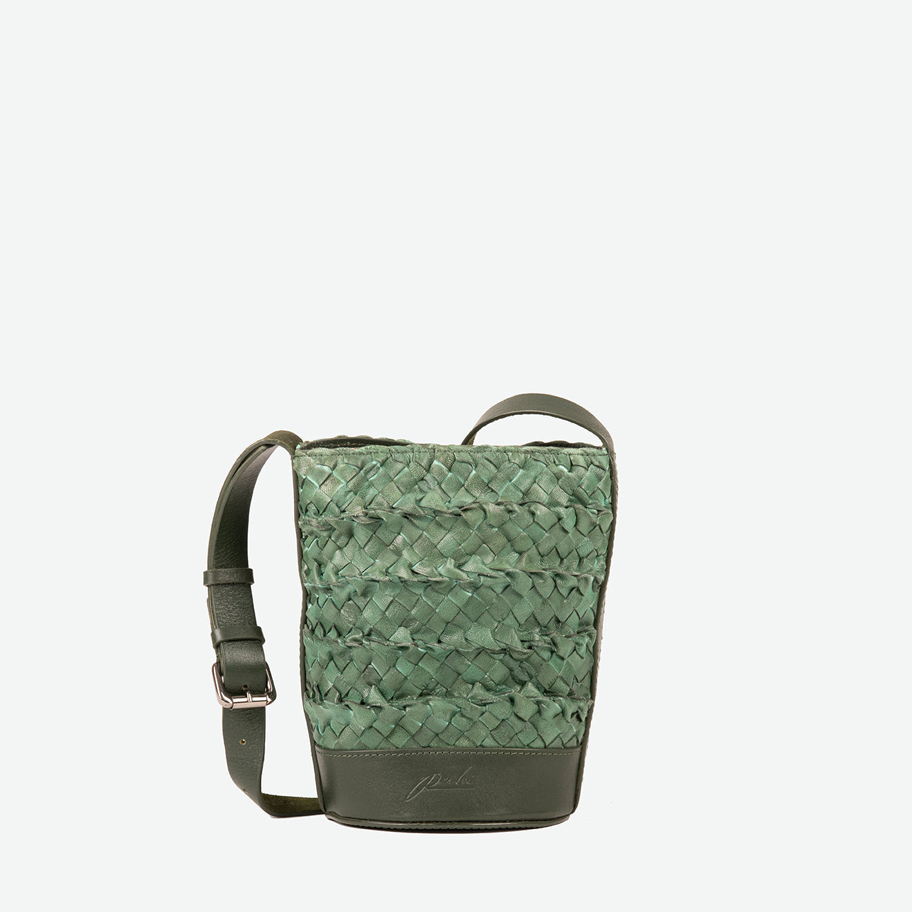 Mini Emery Woven Bucket - Pine