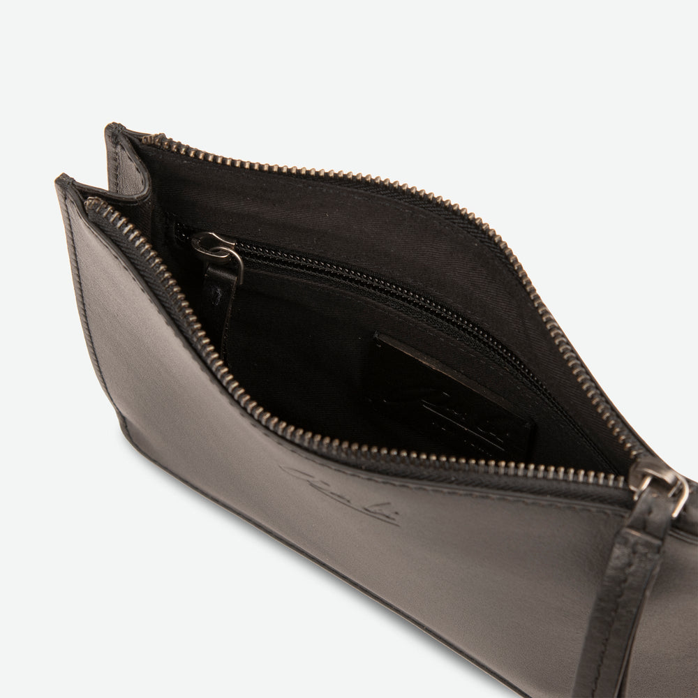 
                      
                        Emery Leather Pouch - Black
                      
                    