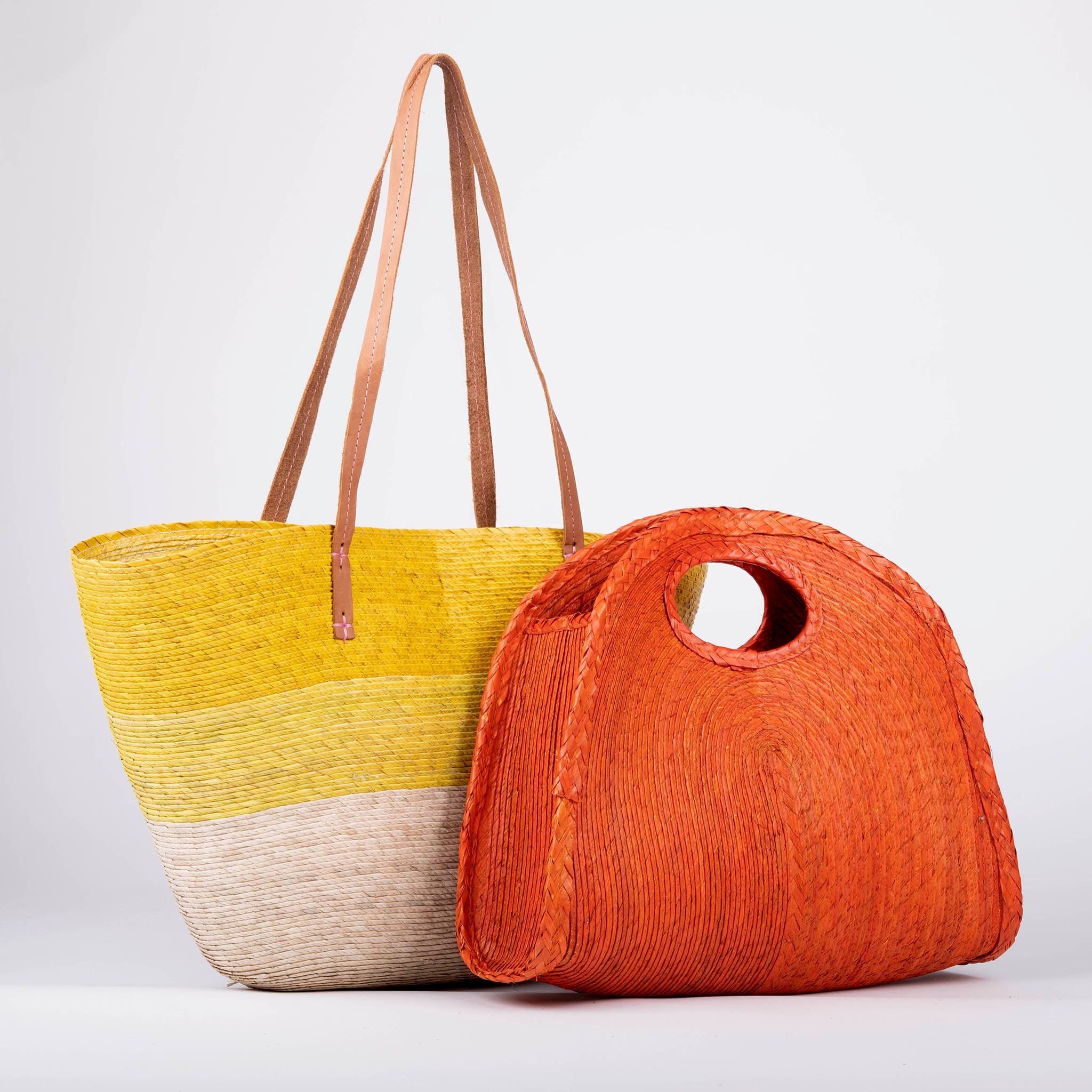 Capri Handheld Tote in Orange – Local Assortment