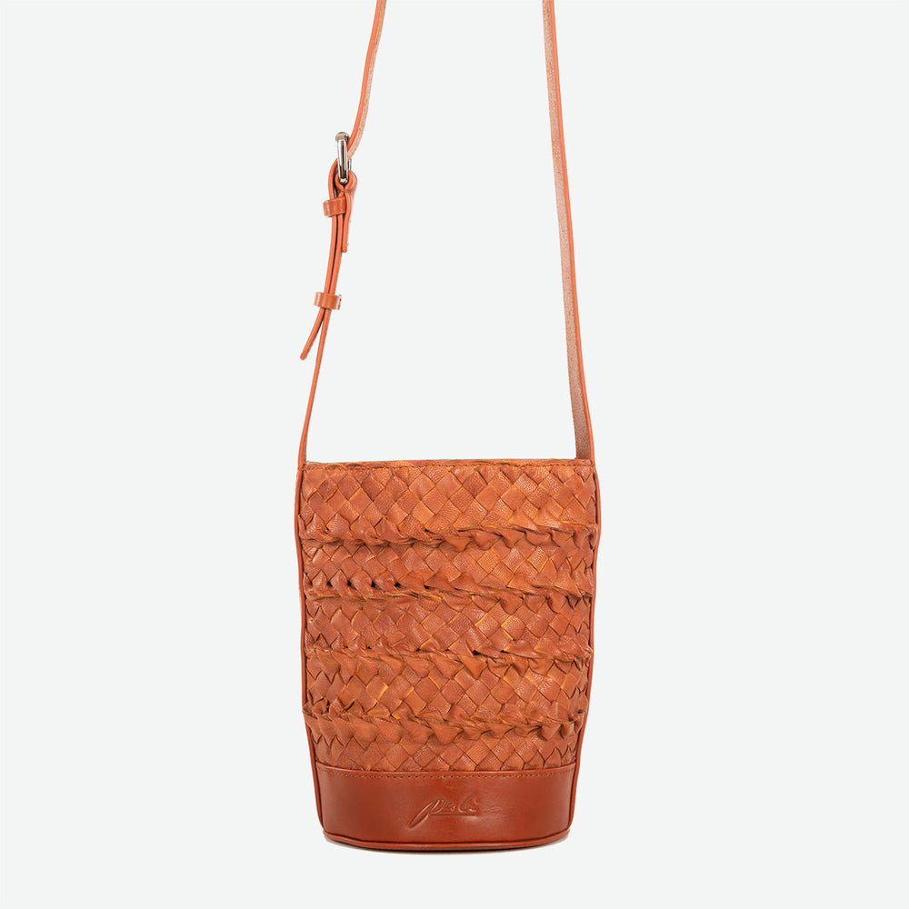 
                      
                        Mini Emery Woven Bucket - Chestnut
                      
                    