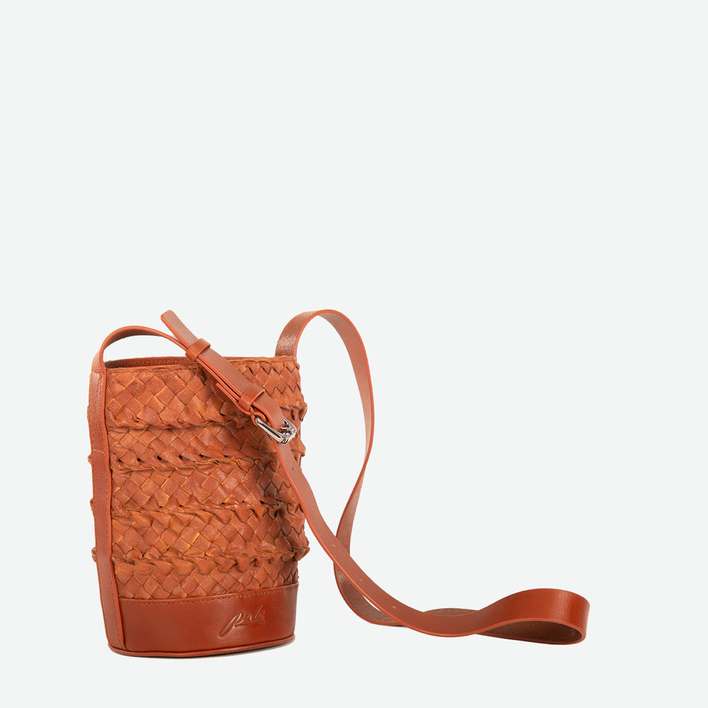 
                      
                        Mini Emery Woven Bucket - Chestnut
                      
                    